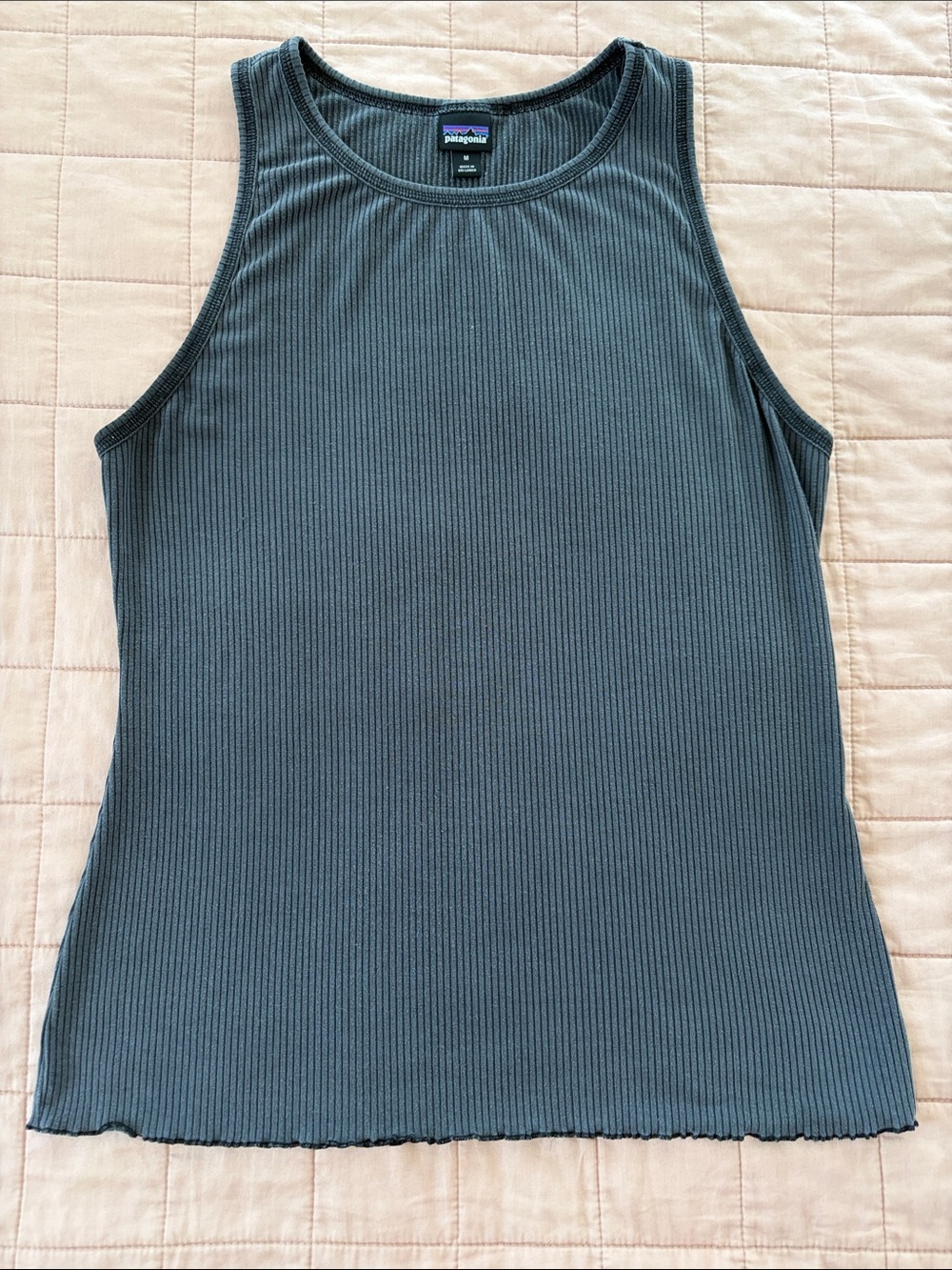 Patagonia Women's Ribbed Tank Top - washed black